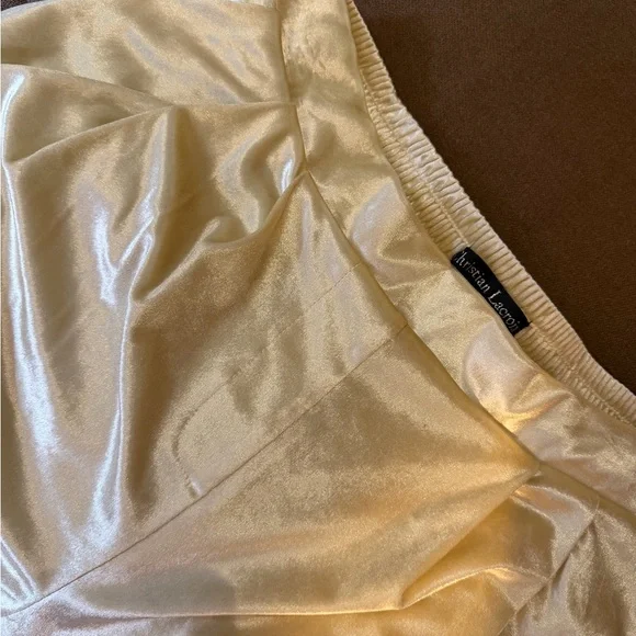 Christian Lacroix Velvet Cream Wide-Leg Pants - Picture 9 of 9